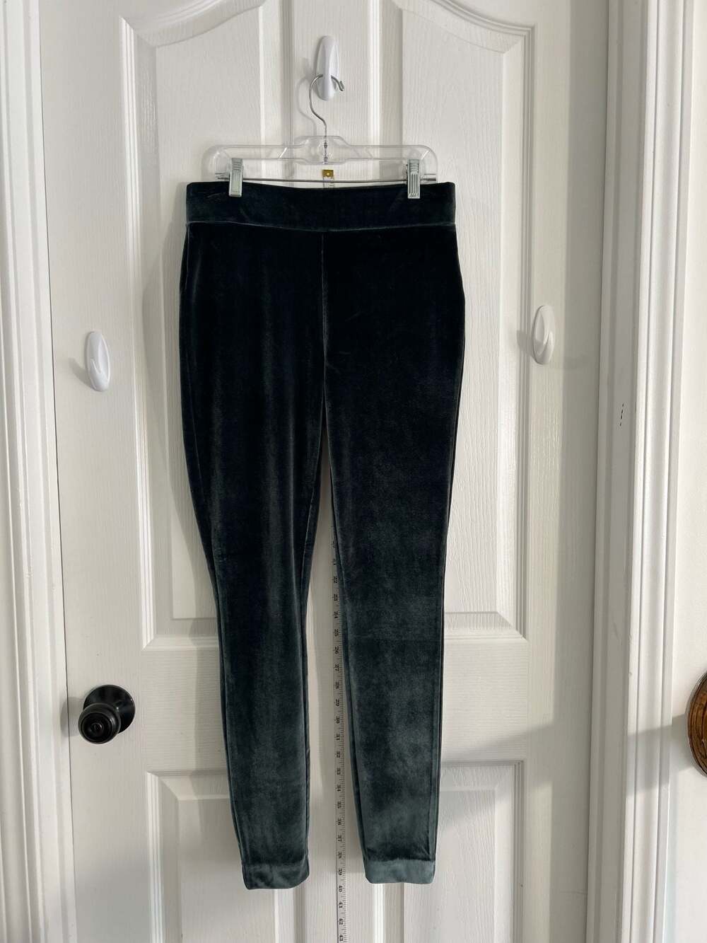 LOFT Size S Velvet Leggings Dark Green
